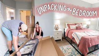 Our Brand New Bedroom Setup! UNPACKING THE BEDROOM!