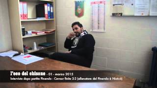 preview picture of video 'L'intervista del dopo partita Pinerolo - Cavour ai due allenatori Nisticò e Di Leone'