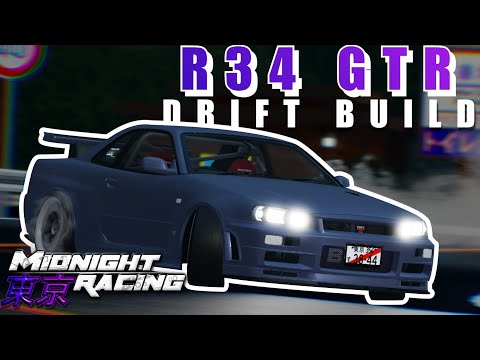 R34 GTR DRIFT TUNE | Midnight Racing: Tokyo