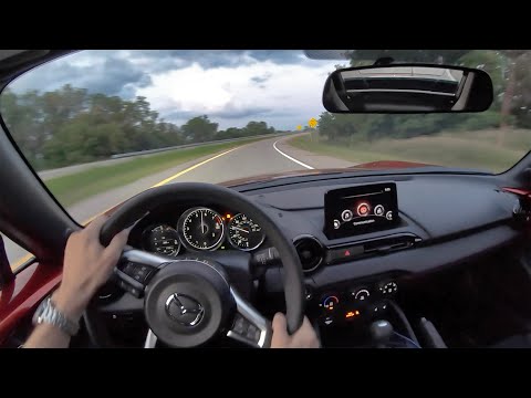 2019 Mazda MX-5 Miata RF Club - POV Sunset Drive (Binaural Audio)
