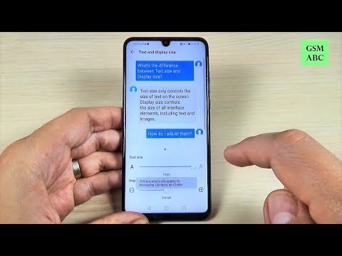 How to increase TEXT & DISPLAY SIZE on Huawei P30, Lite & Pro