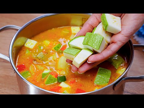 You will be amazed by this soup recipe! A very simple and delicious vegetable soup recipe!
