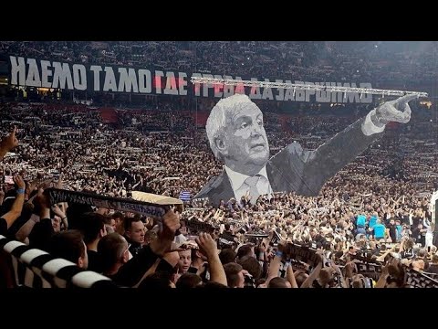 POCETAK UTAKMICE PARTIZAN - REAL MADRID!!! DA VOLIM CRNO BELE!!!