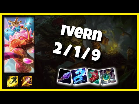 Ivern vs Hecarim EU Challenger JUNGLE (2/1/9) - v11.3