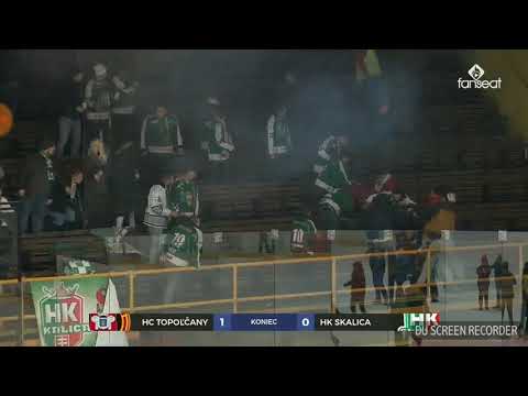hokej: Topoľčany - Skalica (1:0pp) - bitka fanúšikov