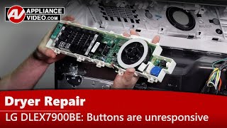 LG Dryer Repair — Unresponsive Buttons — PCB Display Assembly