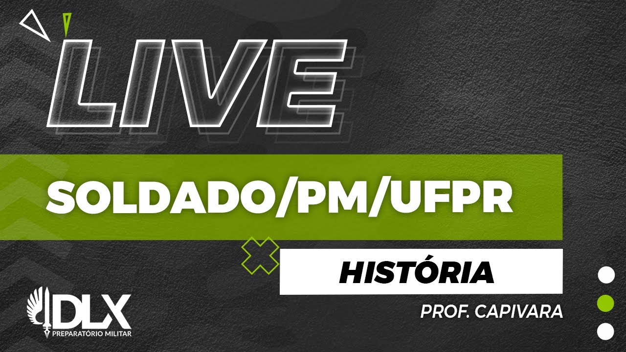 História do Brasil para UFPR (Soldado PM e Vestibular) - Prof. Capivara