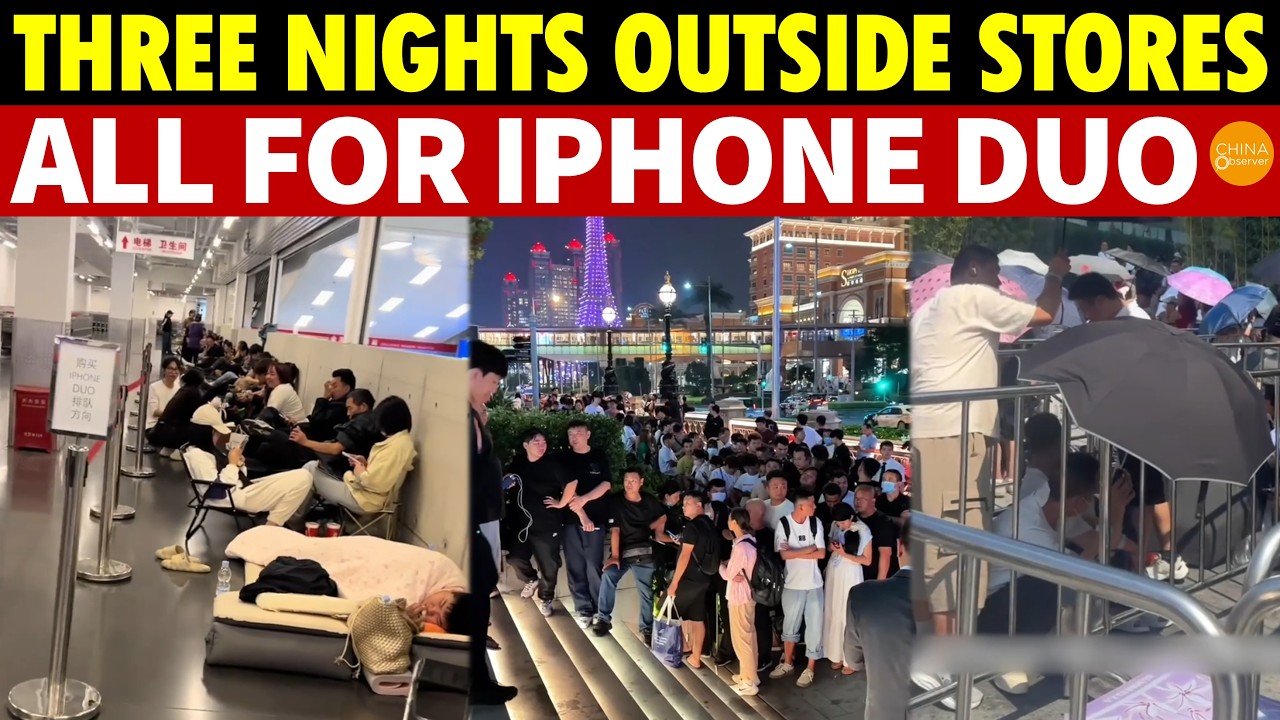 iPhone Duo Mania in China! Tens of Thousands Camp Out for 3 Days and Nights to Buy First