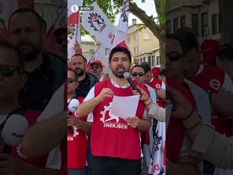 DİSK Enerji-Sen, Bursagaz’da yetki itirazını protesto etti: İşçinin iradesine saygı duyun