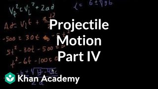 Projectile motion (part 4)