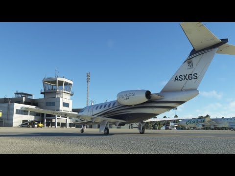 Flying from Helsinki to Turku in the Cessna Citation CJ4 in Microsoft Flight Simulator