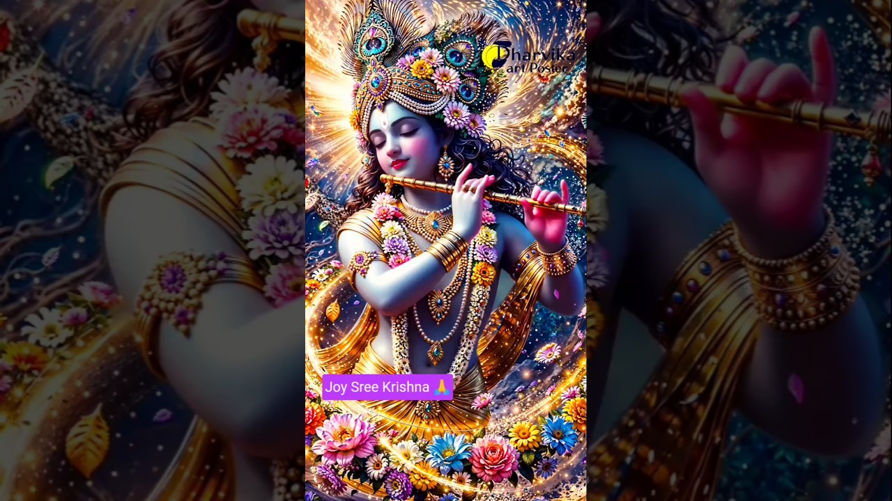 🦚 Joy Sree Krishna 💐🙏#shorts #youtubeshorts #shortvideo # #trending #bhakti #bhajan #shortsviral 😀😀