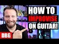 How to IMPROVISE on Guitar! - Easy Tips on How to Solo!!