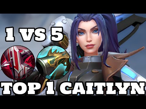 Wild Rift Caitlyn - Top 1 Caitlyn (Pulsefire Caitlyn Skin) Gameplay Rank