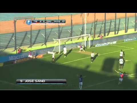 Gol de José Sand  Tigre 3-0 Racing