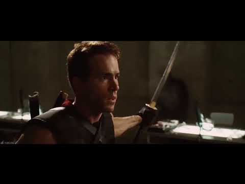Wade Wilson VS Deadpool Deflecting Bullets Scene
