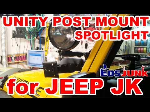 Unity Post Mount Spotlight for Jeep JK Wrangler