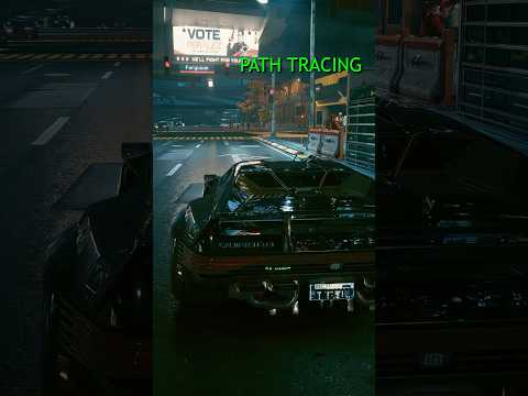 Cyberpunk 2077 Path Tracing On VS Path Tracing Off VS DLAA VS DLSS 4.0 #pathtracing #cyberpunk2077