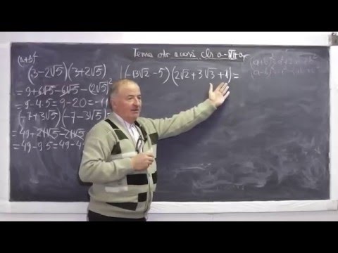 2/2 Lectia 767 Operatii cu radicali Inmultirea a doua paranteze Rationalizarea numitorului - Clasa 7