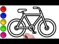 HOW TO DRAW CYCLE FOR KIDS, EASILY, STEP BY STEP | CYCLE DRAWING FOR KIDS | DRAW BICYCLE EASY