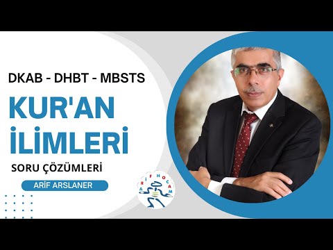 Kur'an İlimleri - Soru Çözümleri - DKAB - DHBT - MBSTS