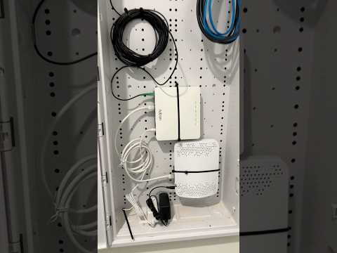Pulling fiber into the house and plugging up ONT to router #florida #lowvoltage #fiber #cable #easy
