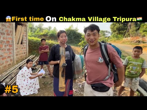 😱Cute chakma girl invite me on Chakma village // exploring Tripura🇮🇳 B Crazy ❣️