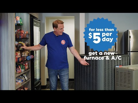 New Furnace & A/C For Less Than $5/day.