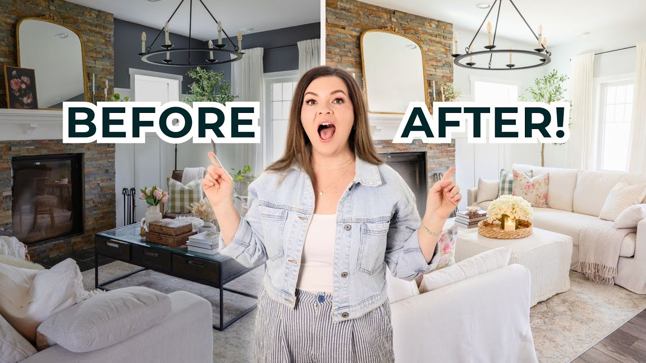 You Won't Believe This IKEA + Thrifted Nancy Meyers Living Room Makeover!