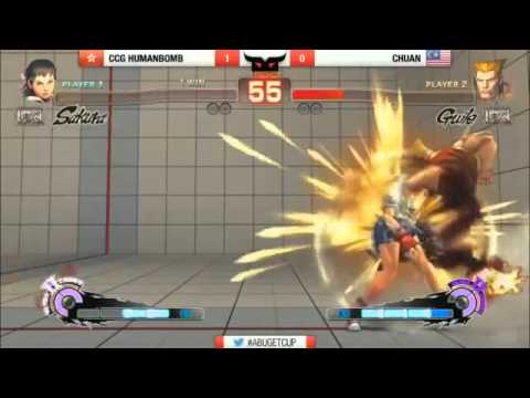 USF4 Abuget Cup Winners semi final CCG Humanbomb(Sakura) vs Chuan(Guile,Feilong)