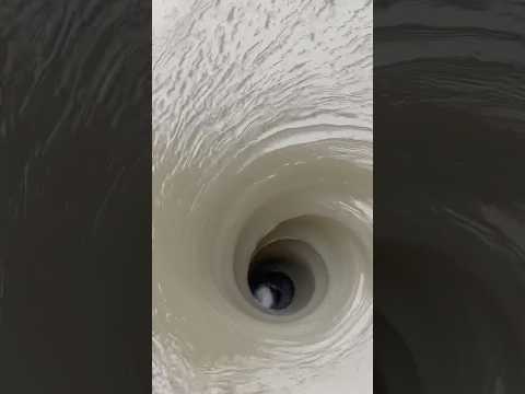 Incredible complete process of black hole/vortex/whirlpool formation in reservoir