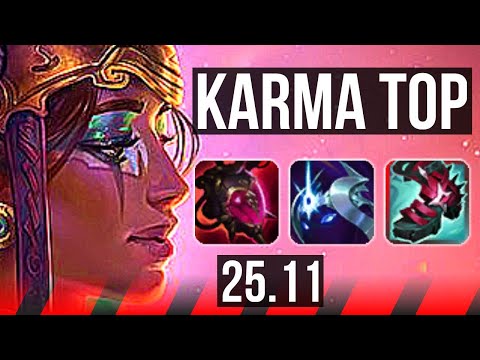 KARMA vs CAMILLE (TOP) | 500+ games | EUW Master | 25.11