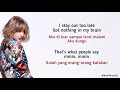 Taylor Swift Shake It Off Lirik Terjemahan