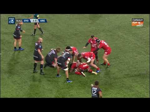 levi Douglas highlights Oyonnax - grenoble 38-10