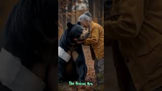 Injured Parasites Infected Bear Rescued By Women #shortsfeed #trending #ytshorts