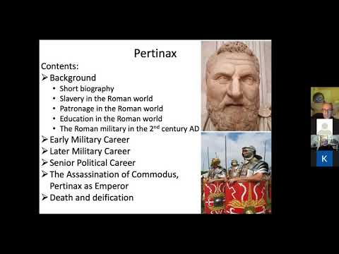 Trimontium Trust Winter 2020/2021 Talk #2 : Dr. Simon Elliott - Pertinax