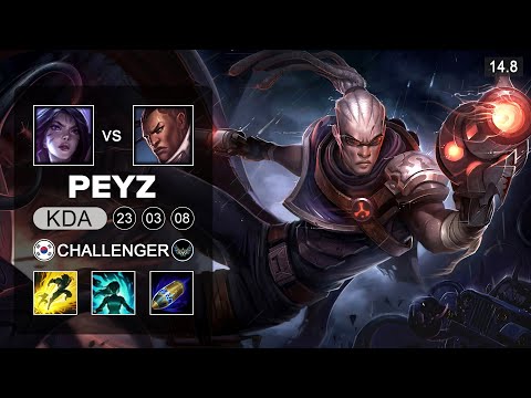 Lucian vs Kai'Sa ADC - KR Challenger - Patch 14.8 Season 14