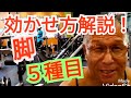 《じぃじの筋トレ》効かせ方解説テロップ有り！！脚トレバリエーション５種目！！