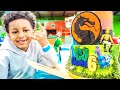 CJ TURNS SIX ️ FORTNITE SLEEPOVER KIDS PARTY BUS