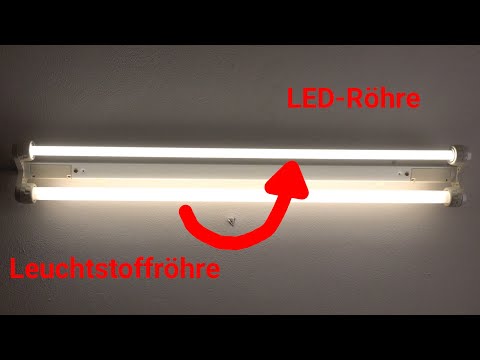 Leuchtstoffröhre durch LED Röhre ersetzen T8 G13 4000 K - LED Röhre 3600 Lumen 200 lm/W - Retrofit