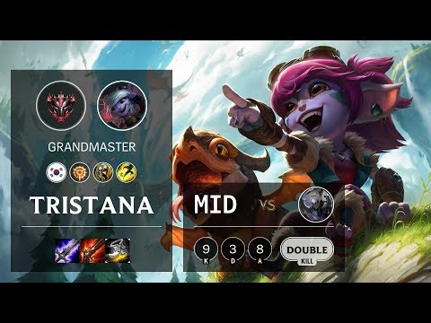 Tristana Mid vs Diana - KR Grandmaster Patch 10.9
