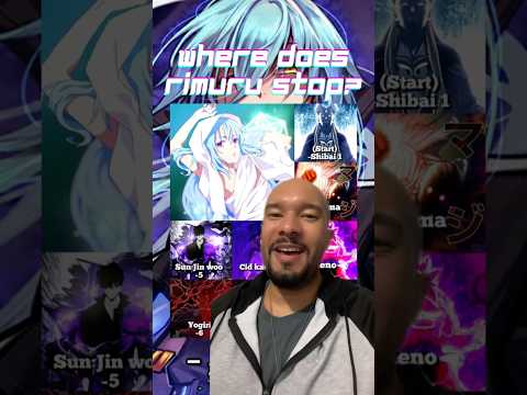 Where does Rimuru stop? #anime #manga #tensura #vs #dbz #naruto #onepunchman #sololeveling #shorts