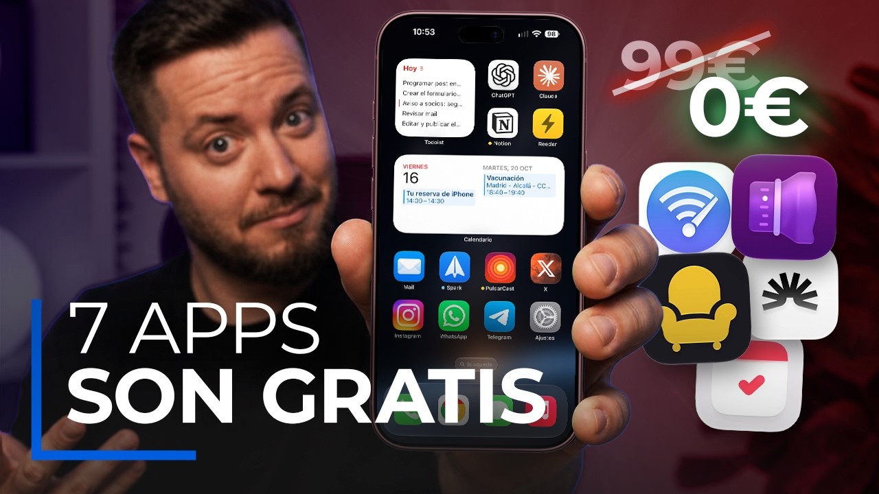 7 APPS GRATIS para iPhone que parecen de pago (de lo buenas que son)