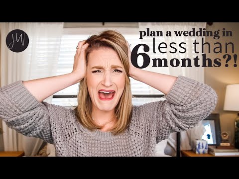 How to Plan a BUDGET WEDDING in LESS than SIX MONTHS?!