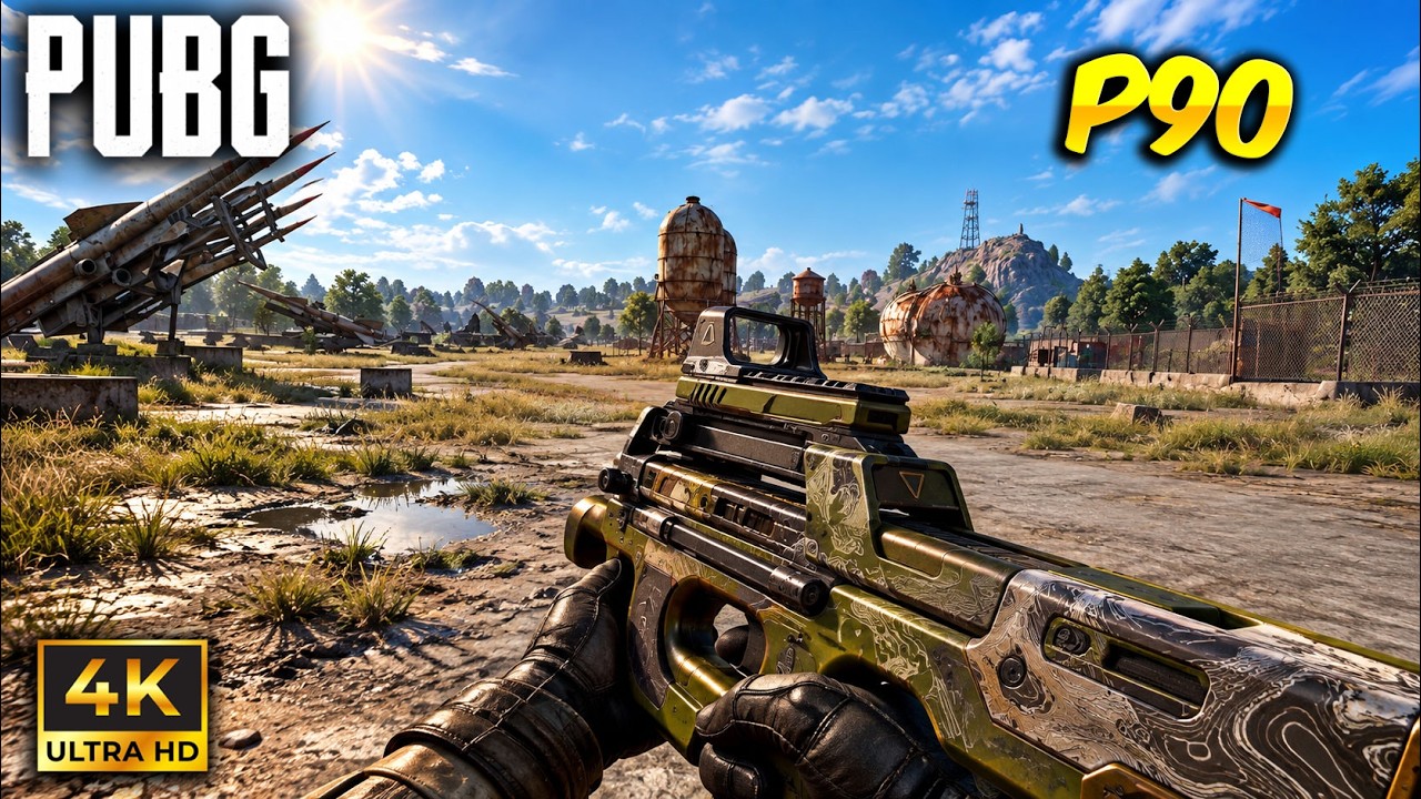 PUBG PC: DEFIENDO BASE MILITAR a solo P90 😎 Estos GRAFICOS al MAXIMO se ven BRUTALES