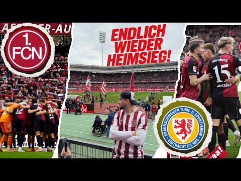 FINALLY! 1. FC Nürnberg celebrates home win against Eintracht Braunschweig! / Stadium vlog