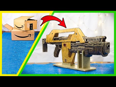 How to make your own M41a Pulse Rifle from CARDBOARD