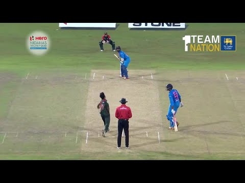 Dinesh Karthik hits 22 runs off rubel Hossain -19 over  of Nidahas Trophy Final
