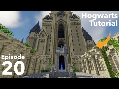 Planet Dragonod - How to build Hogwarts in Minecraft - Episode 20 - Clock Tower Courtyard