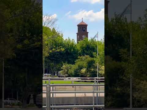Torre de la catedral de #marcospaz vista desde la estación de trenes del Sarmiento #shorts #travel